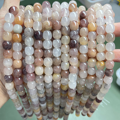 8/10Mm Natural Violet Stone Old Bead Apple Bead Bracelet