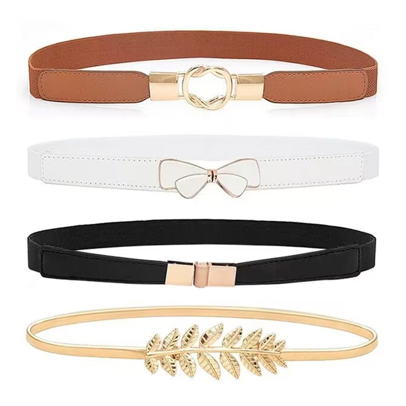 Elastic belt with belt