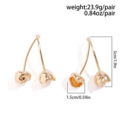 Alloy fruit stud earrings