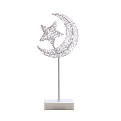 Heart Moon Table Lamp LED Night Light Pentagram Table Lamp