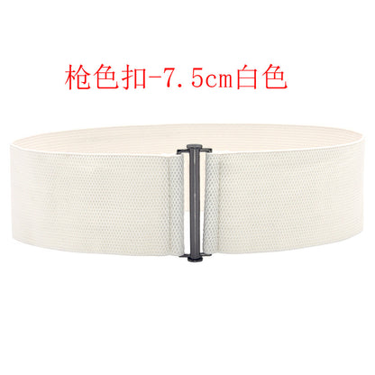 fashion Black simple waist seal elastic