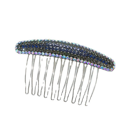 Acrylic rhinestone color pressure hair plug comb hairpin