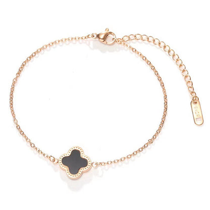 Titanium Steel Bracelet - Non-fading Four-Leaf Clover