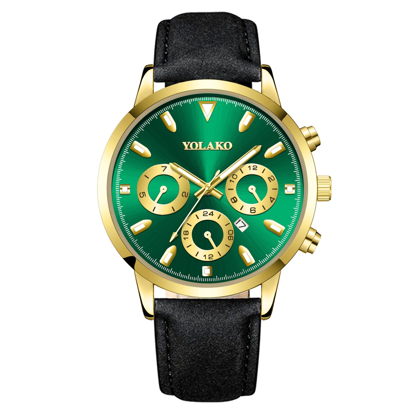 Belt Multicolor Men's Quartz Calendar Watch