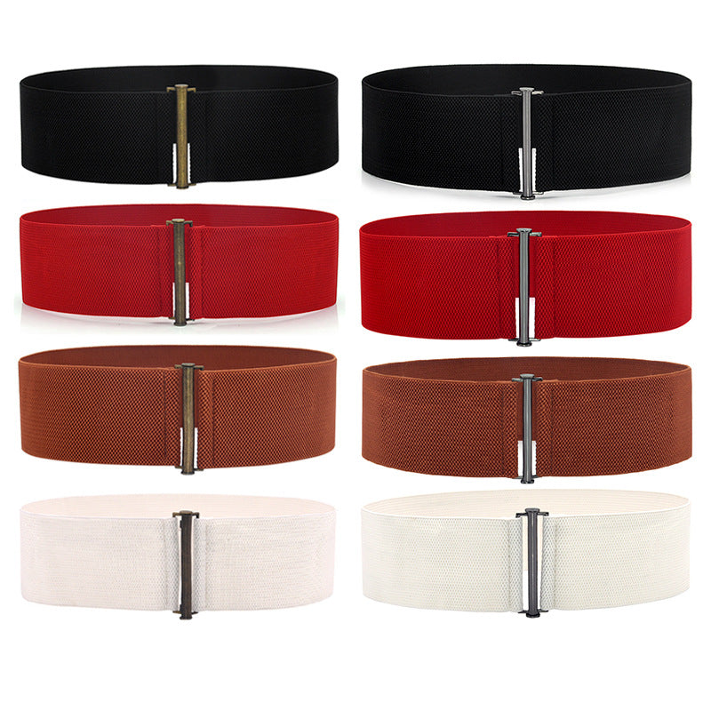 fashion Black simple waist seal elastic