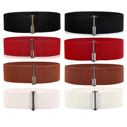 fashion Black simple waist seal elastic