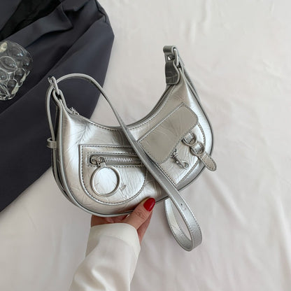 High-quality textured crossbody motorcycle bag