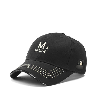 Gorra de pico de pato versátil y texturizada de estilo coreano 