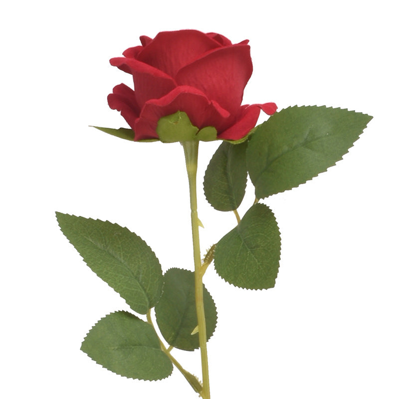 Simulation rose single flannel rose