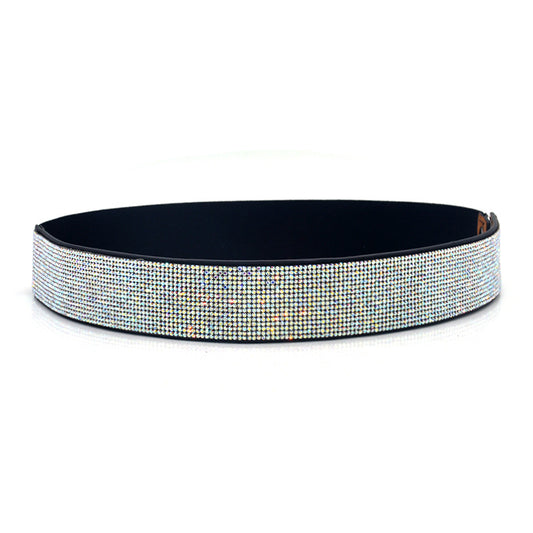 hot  sale Handmade rhinestone inlaid elastic waist seal