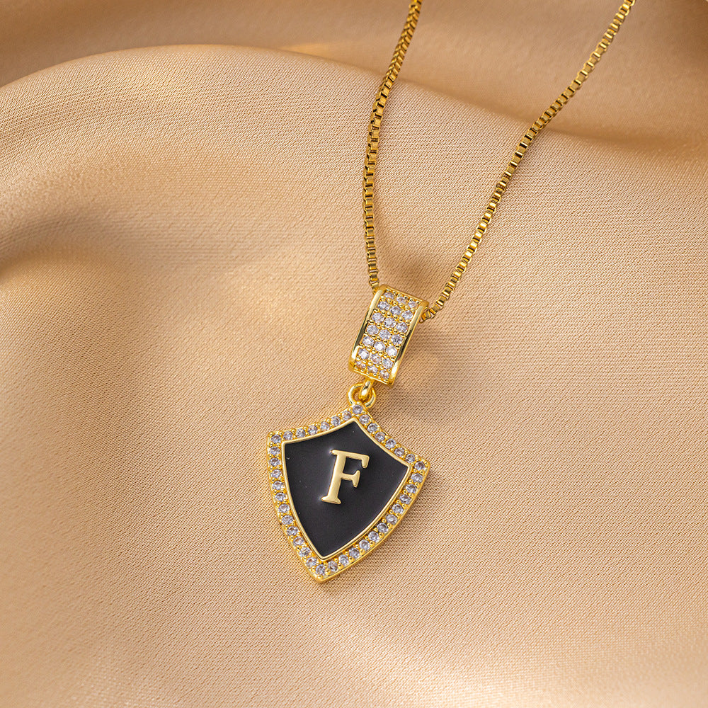 Alphabet Heart Pendant Necklace Wholesale Direct