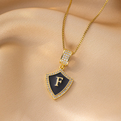 Alphabet Heart Pendant Necklace Wholesale Direct