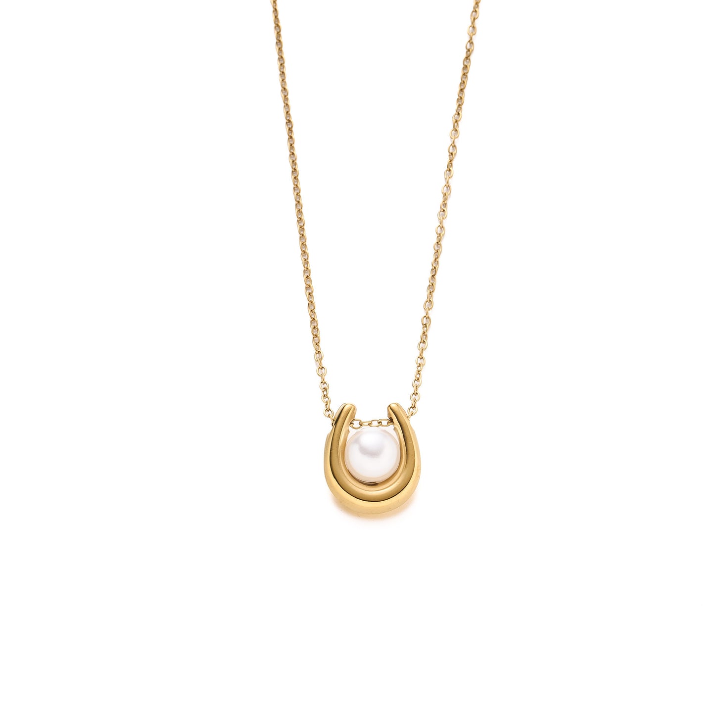 18K Gold Plated Pearl Necklace
