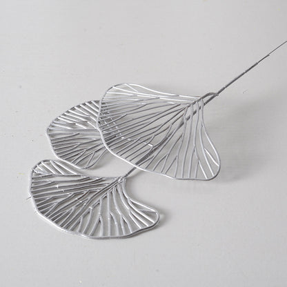 Silver flower arrangement artificial flowers