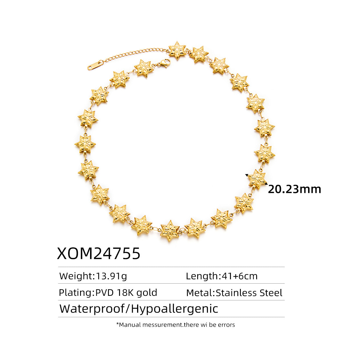 18K Gold Titanium Steel Retro 3D Oil-Pressed Necklace — Fade-Resistant