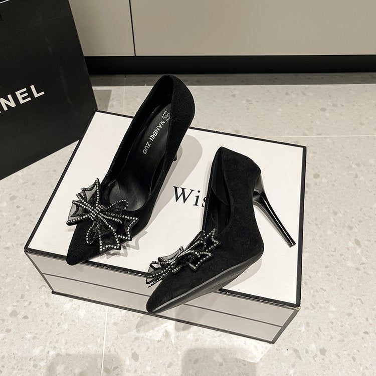 French high heels flower