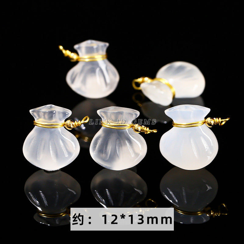 Agate carving accessories Pixiu nine-tailed fox Ruyi