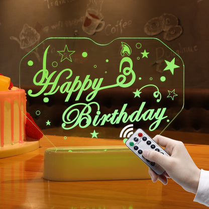 Happy Birthday LED Light Sign Luminous Letter Light