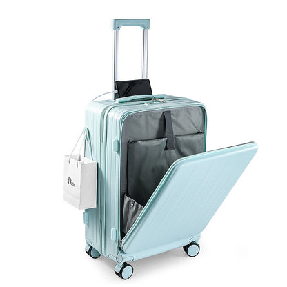Front opening multifunctional suitcase