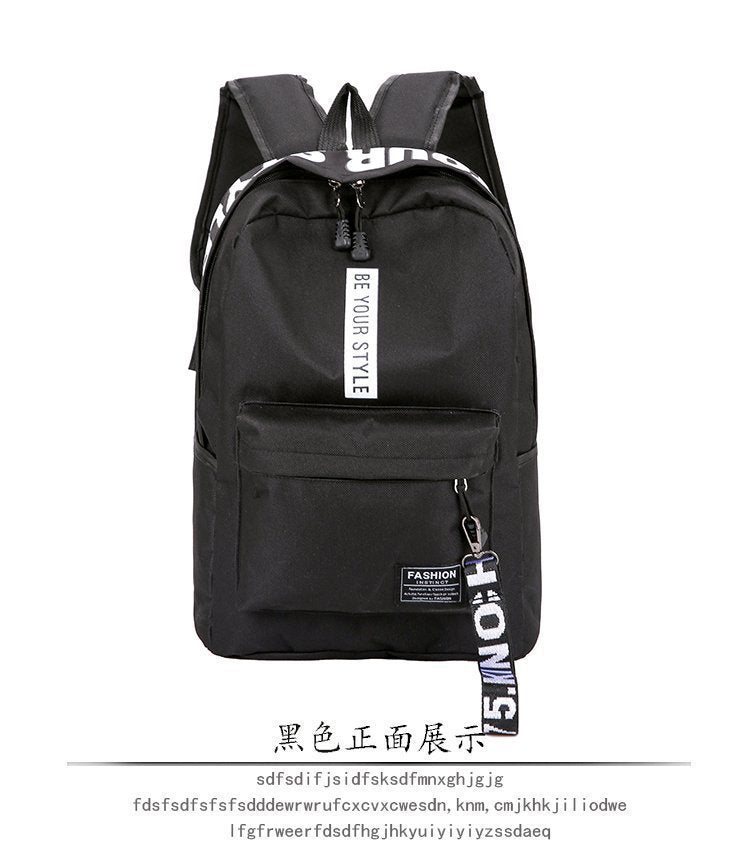 Backpack canvas large capacity junior high school students