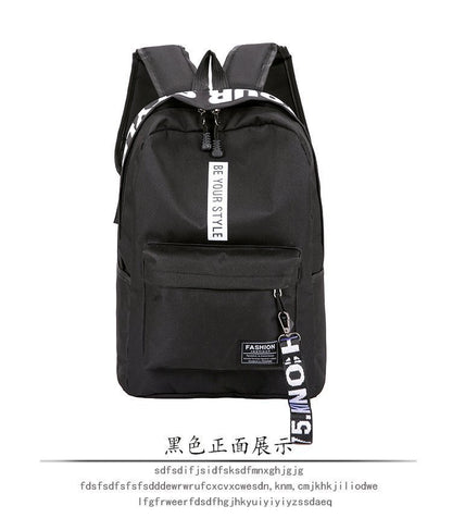 Backpack canvas large capacity junior high school students