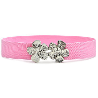 Simple pair of buckle belt women