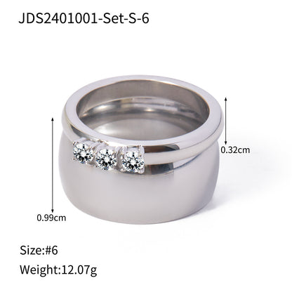 Juego de anillos en espiral simples 