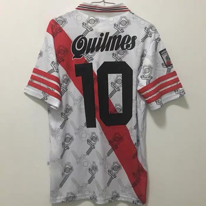 1996 River Plate Retro Caniggia Prince Francescoli Classic Jersey