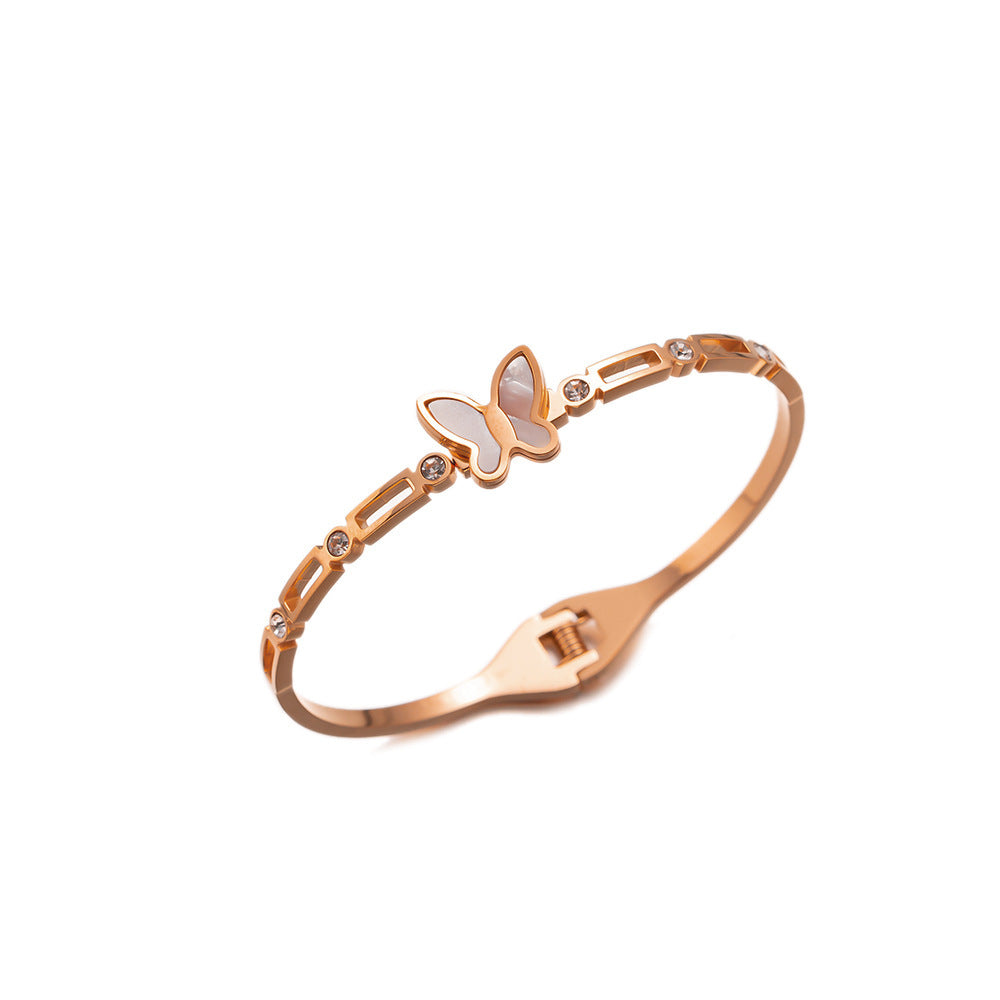 Non-Fading Titanium Steel Minimalist INS-Style Bracelet