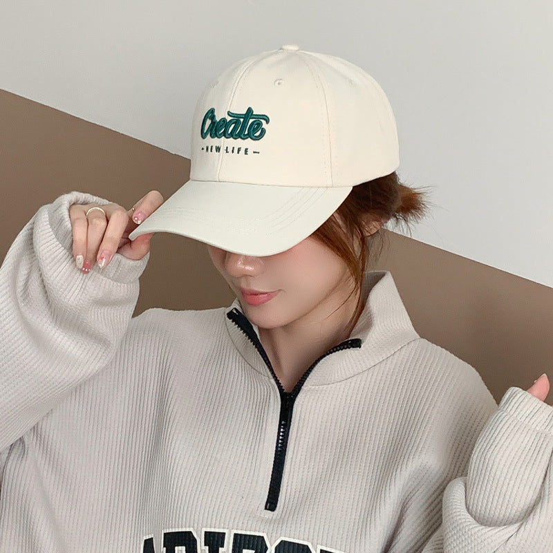 Gorra de béisbol dura de ala ancha y corona profunda 