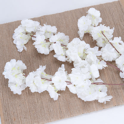 Encrypted 4-pronged 3-pronged cherry blossom tree artificial flowers