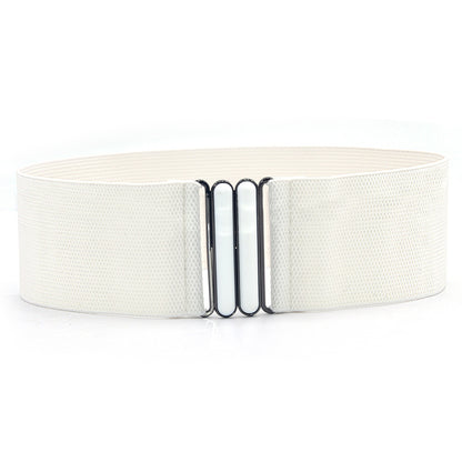Simple buckle wide belt women's waist seal