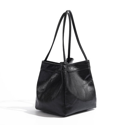Tote tipo cubo plateado 
