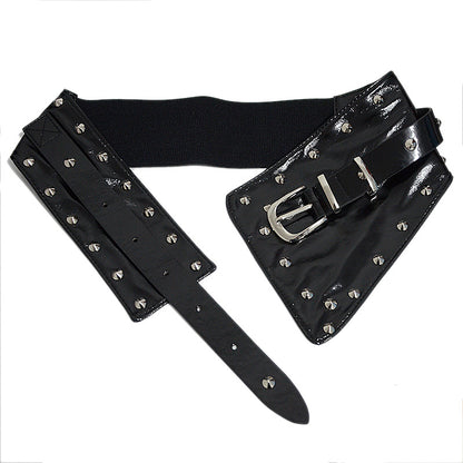 Casual Punk Rivet Waist Seal