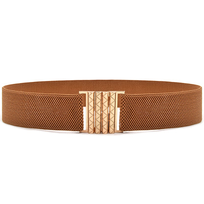 Elastic wide belt women's summer