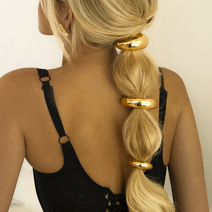 Banda de goma para el cabello de alta calidad, cuerda para el cabello lisa 