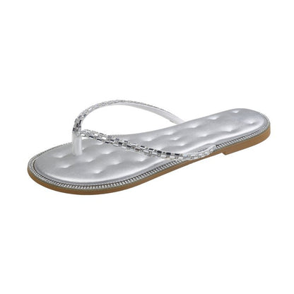 Sequins and beach shoes