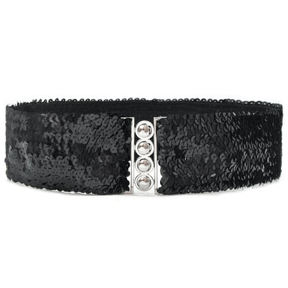 Sequin elastic belt
