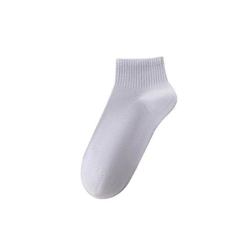 Calcetines tobilleros transpirables de algodón para hombre de primavera-otoño-verano 