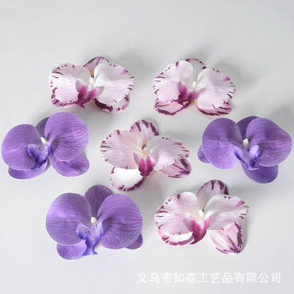 Cabeza de flor de orquídea mariposa de laminación 3D de simulación 