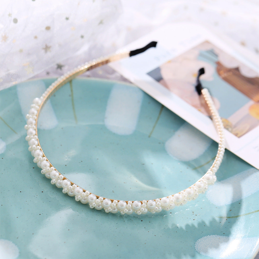 Wave Pearl Headband for Women