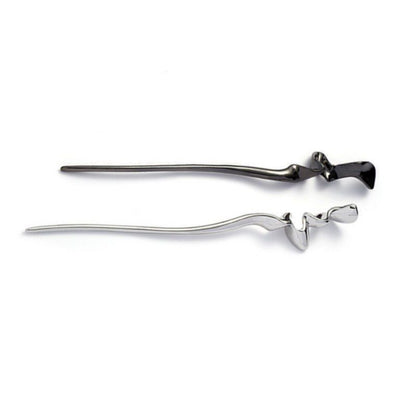 Streamlined metal hairpin