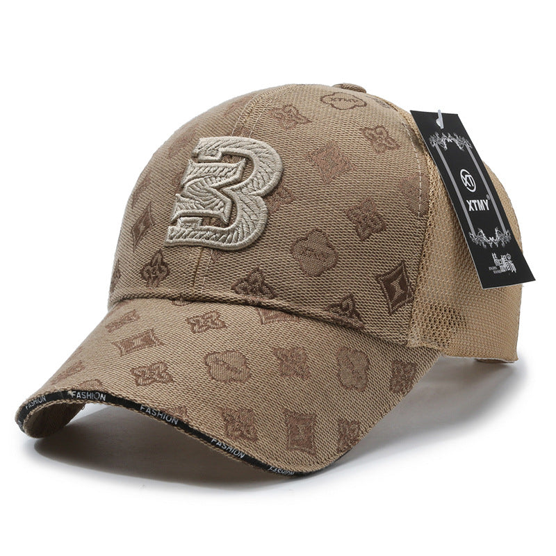 Gorra de malla versátil con protección solar y diseño de pico de pato 