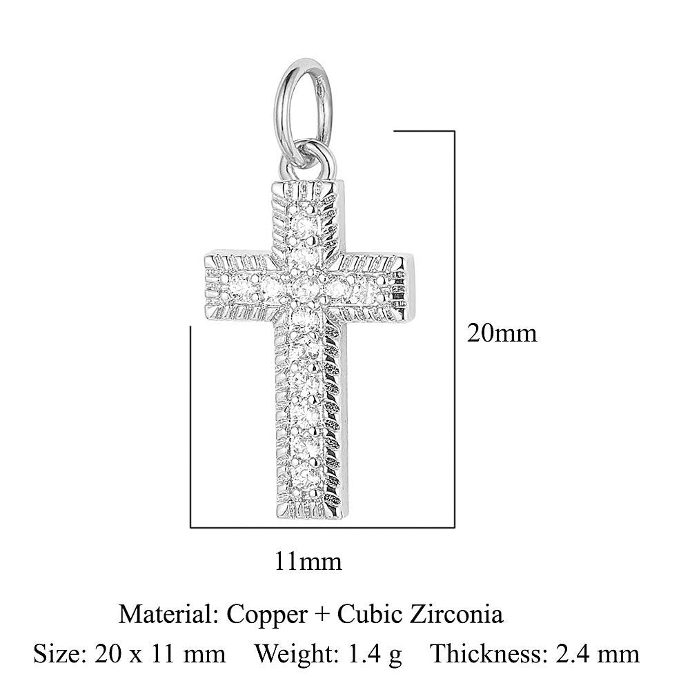 Colgante de cobre y circonita con ángel virgen 