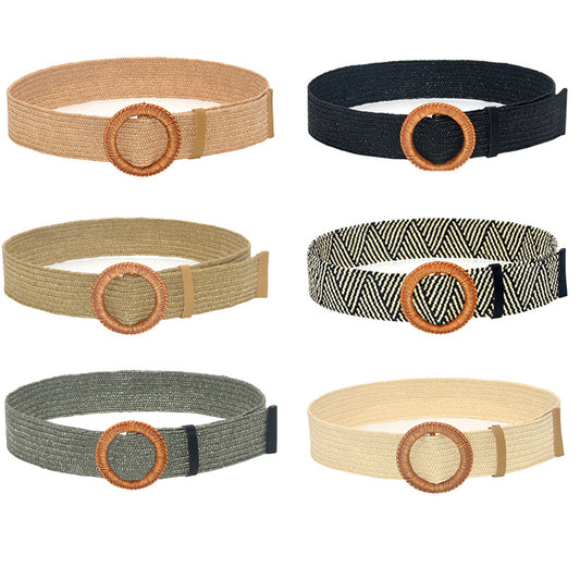 Non-porous round hole texture belt belt