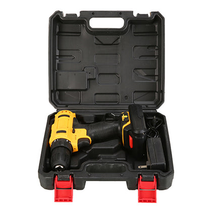 Juego de taladro de litio recargable: kit de destornillador eléctrico inalámbrico para uso doméstico 