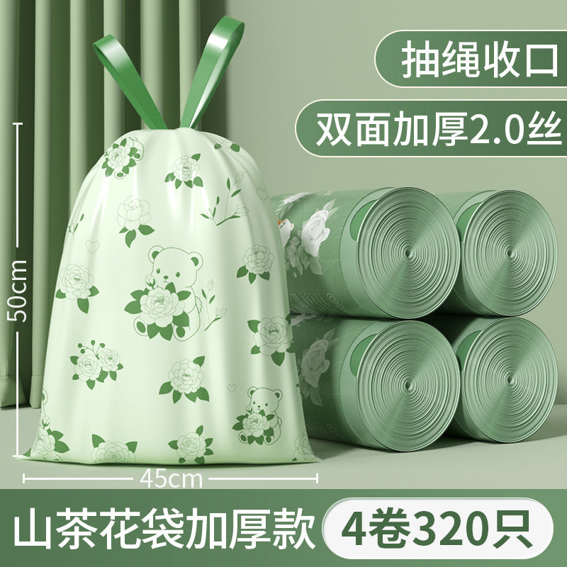 Camellia Scented Tear-Free Garbage Bag Thickened Handheld