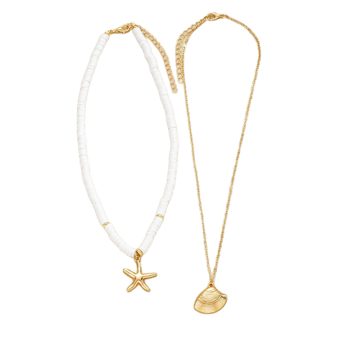 Starfish Shell Pearl Necklace