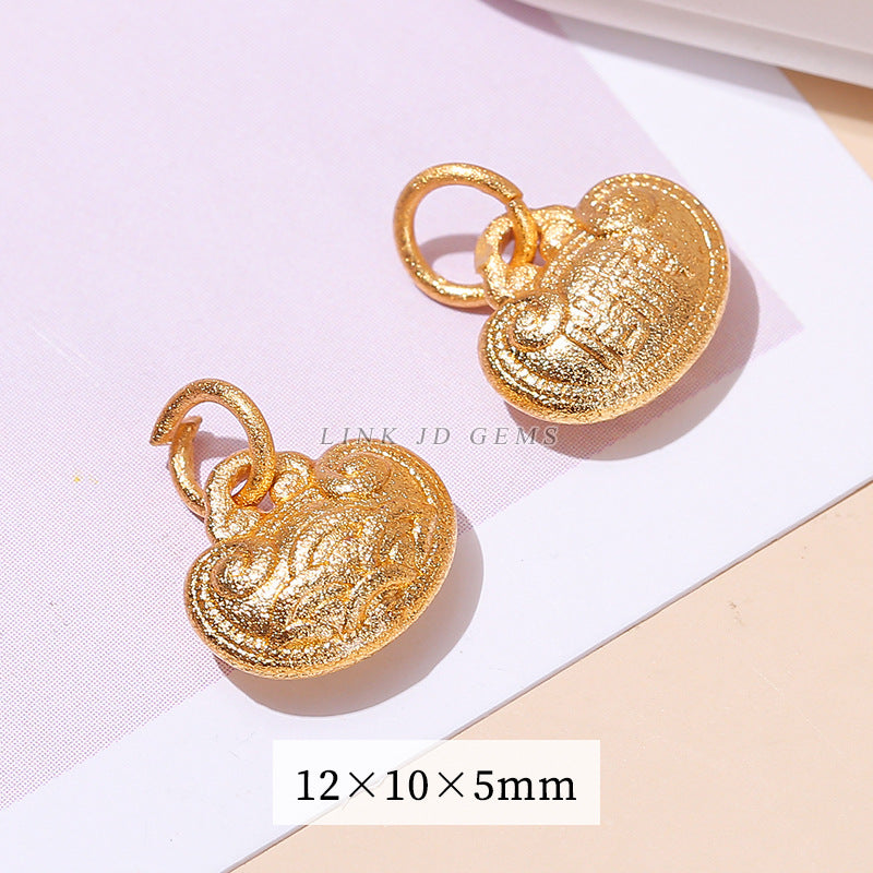 Ancient gold bell lotus abacus pendant