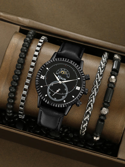 Creative Alloy Watch Sports Bracelet Set